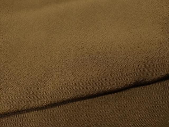 平和屋着物●上質な色無地 朽葉色