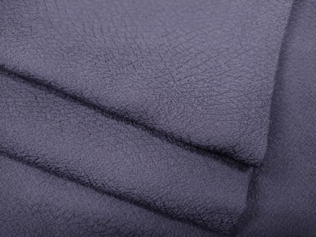 平和屋着物●上質な色無地 網目地紋 紫苑色 正絹 ut