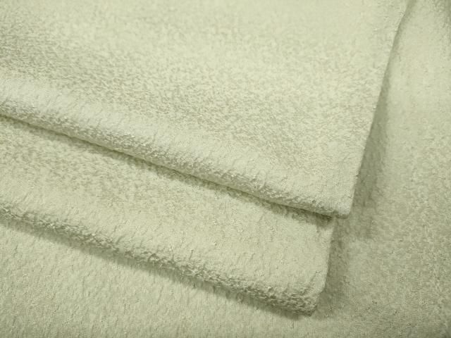 平和屋着物●上質な色無地 白緑色 正絹 ut