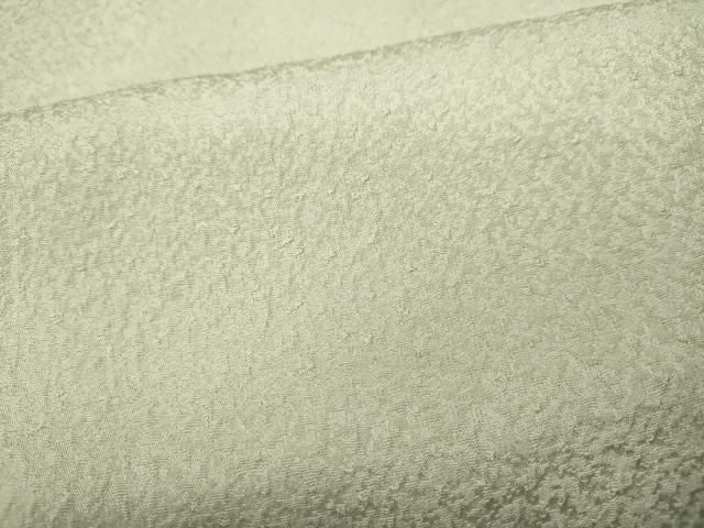 平和屋着物●上質な色無地 白緑色