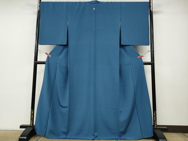 平和屋着物●上質な色無地 作家物 薄縹色 正絹 ut
