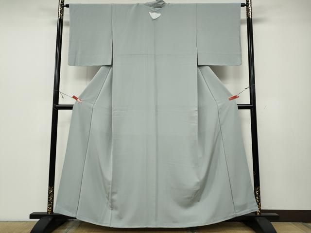 平和屋着物●手描友禅女流作家 一色生子 色無地 秘色色 正絹 ♥ ut