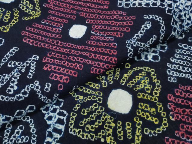 有松鳴海絞り 舞花文