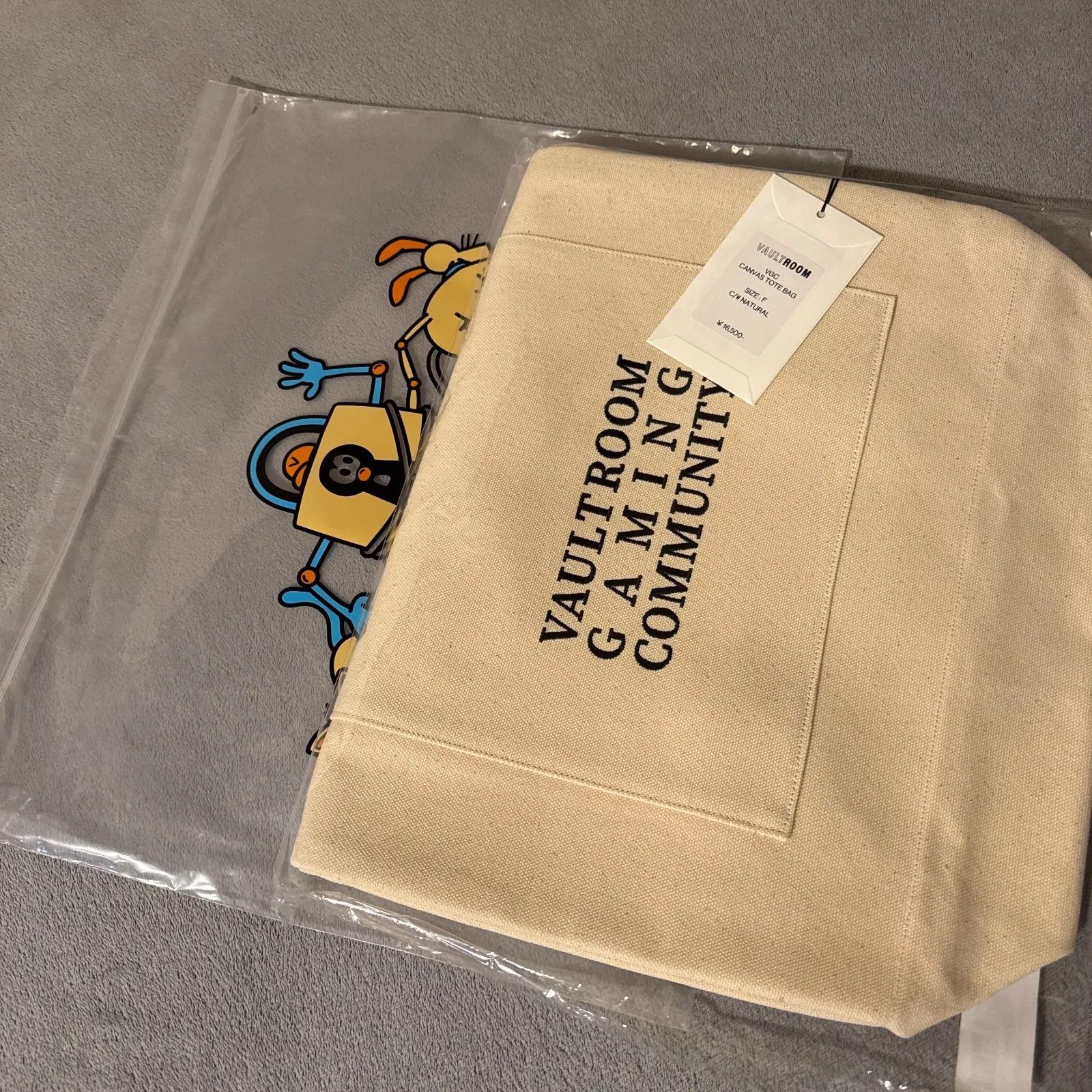 ♥ VGC CANVAS TOTE BAG NATURAL