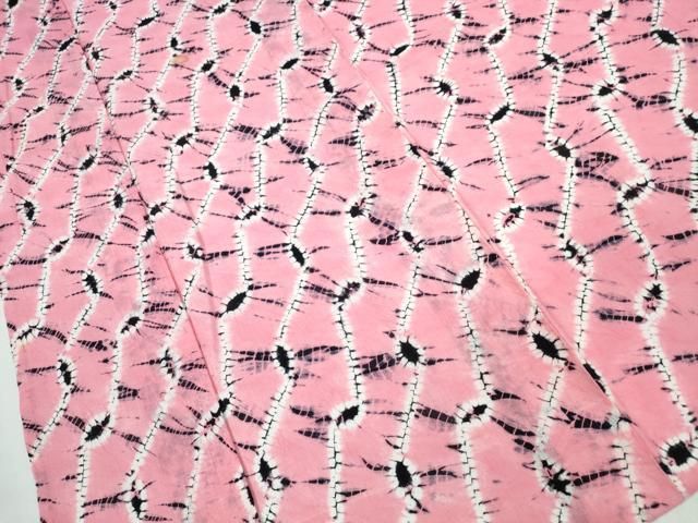 平和屋着物∴夏物 浴衣 有松鳴海絞り 抽象文様 綿 逸品 CABB6613ng