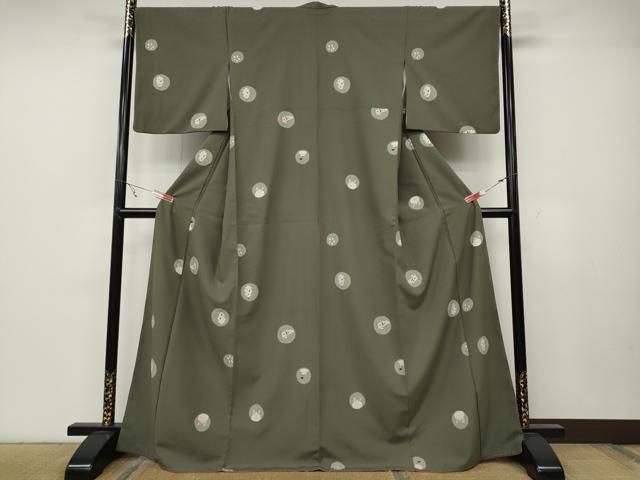 平和屋着物●小紋 雪うさぎ 鏡餅 舞桜 鯉のぼり ツリー ロング丈 洗える着物 ♥ ut