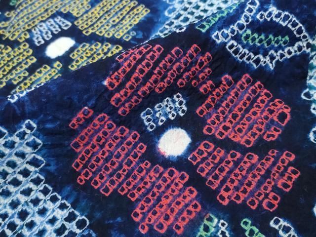  平和屋着物∴夏物 浴衣 有松鳴海絞り 枝牡丹 綿 ♥ ng 浴衣単品 浴衣