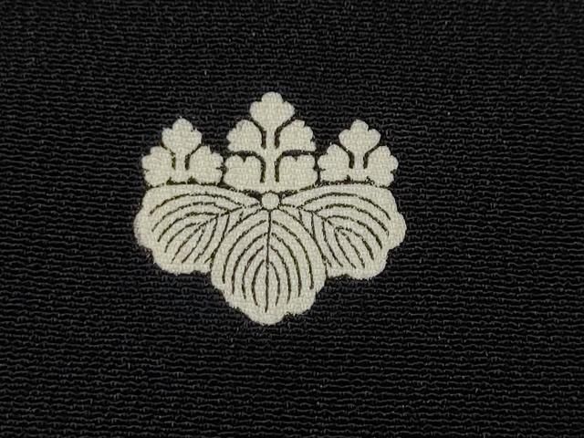 平和屋着物○豪華黒留袖 友禅 作家物 扇面風景草花文 正絹 逸品 未使用