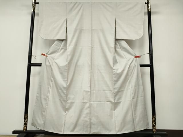 平和屋着物●本場大島紬 白大島 総詰め 正絹 ut