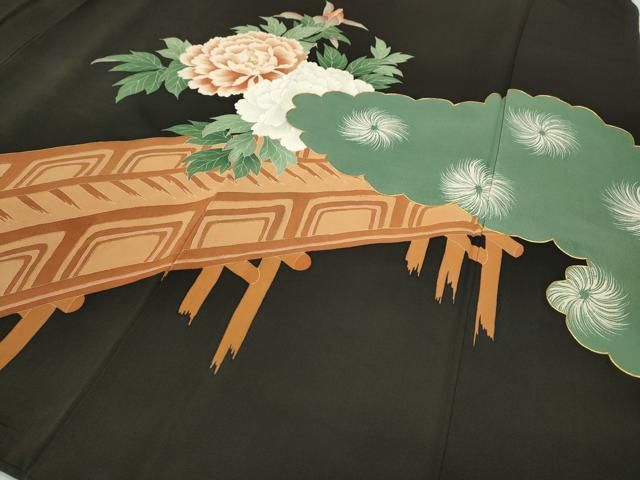 駒刺繍 吉祥花文