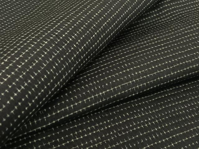 平和屋着物▽上質な紬 単衣 蚊絣 黒地 正絹 逸品 AABF2523jh - メルカリ