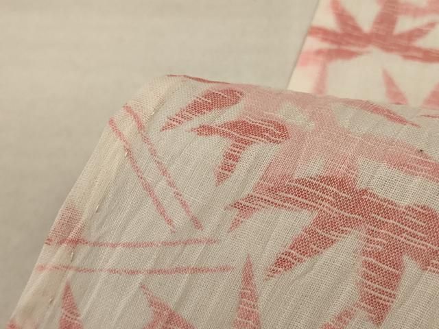 平和屋着物＊夏物 小千谷ちぢみ 笹文 麻 逸品 AABE9016jd - メルカリ