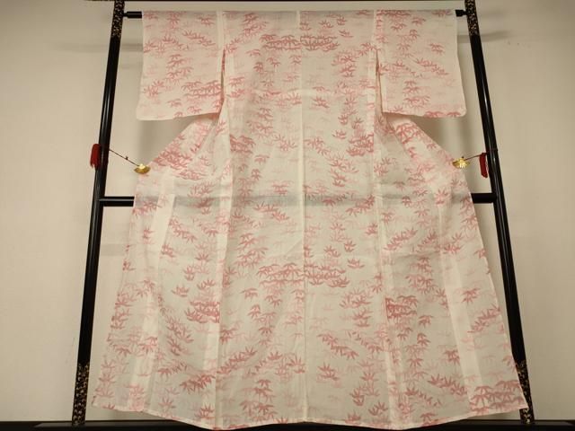 平和屋着物＊夏物 小千谷ちぢみ 笹文 麻 逸品 AABE9016jd - メルカリ