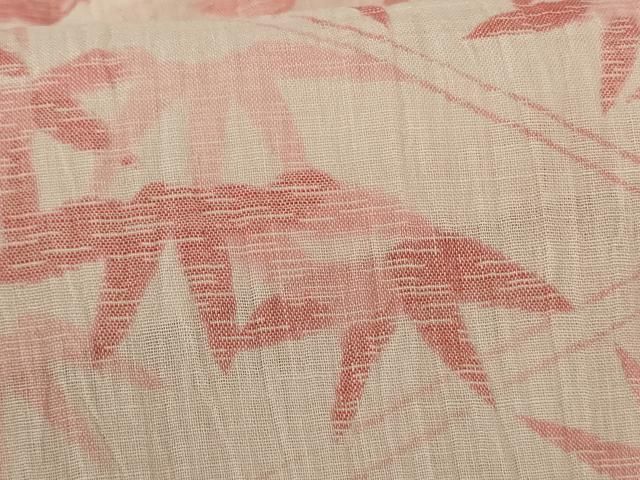 平和屋着物＊夏物 小千谷ちぢみ 笹文 麻 逸品 AABE9016jd - メルカリ