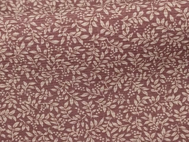  平和屋着物＊夏物 小紋 絽 葉づくし 正絹 jd 小紋 着物