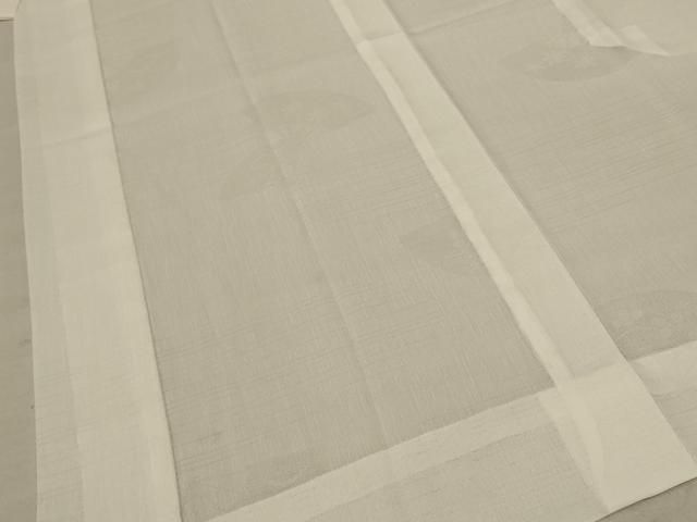  平和屋着物＊夏物 長襦袢 絽 扇面花紋紗 白色 洗える着物 jd 長襦袢 長襦袢 半襦袢