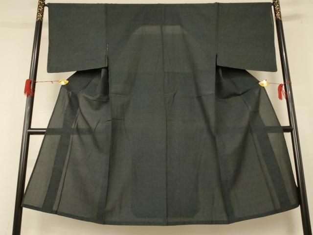 平和屋着物＊夏物 男性 小紋 紗 霞文 jd