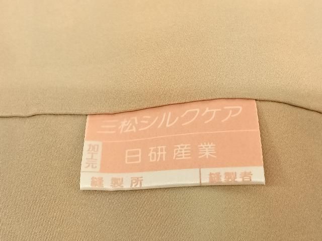  平和屋着物●上質な紬 霞文 正絹 fy 紬 着物