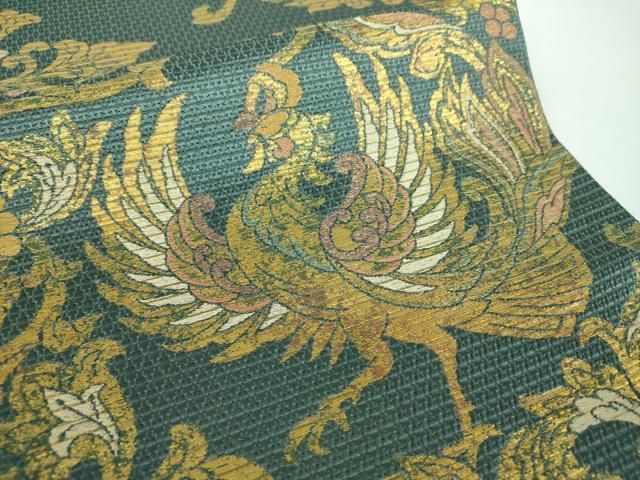 葡萄唐草鳳凰 金糸