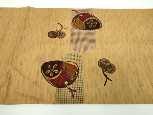 平和屋着物○中国三大刺繍 スワトウ相良刺繍 汕頭相良刺繍 総刺繍 太鼓