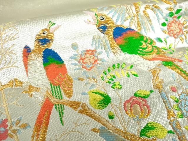 花鳥文九谷 金銀糸