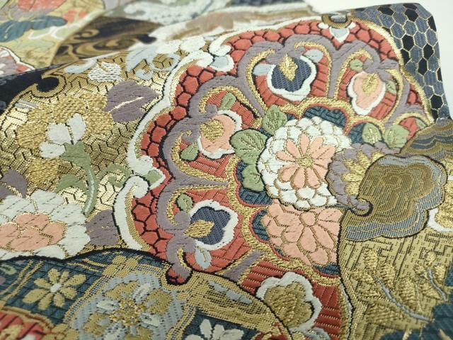 平和屋着物●六通柄袋帯 唐織