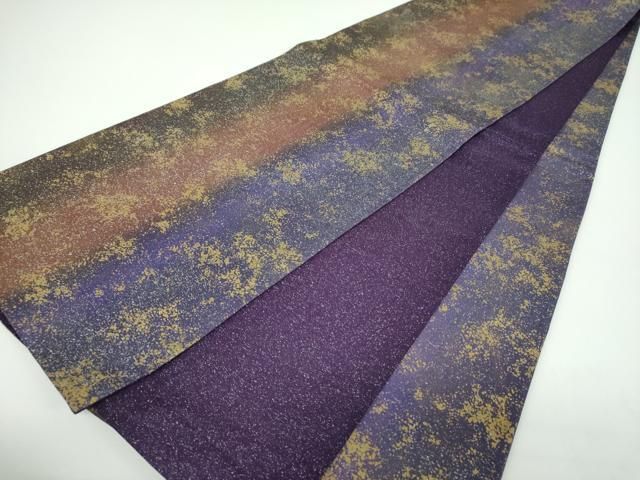 全通柄袋帯 本場縞大島紬