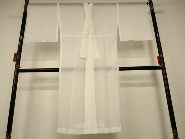 平和屋着物＊夏物 長襦袢 絽 白色 洗える着物 jd