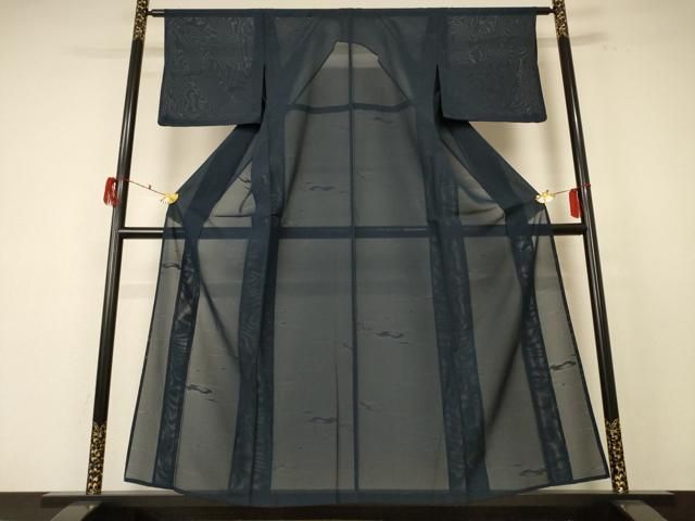 平和屋着物＊夏物 色無地 絽 褐返色 正絹 jd