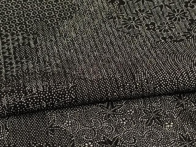 平和屋着物＊夏物 江戸小紋 縦絽 寄せ小紋柄 正絹 逸品 AABF1656jd