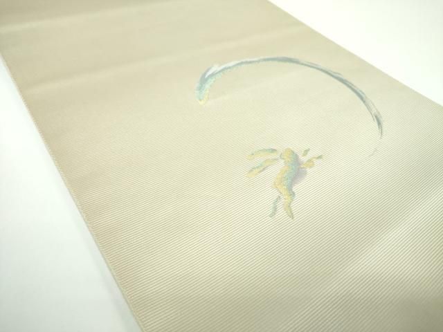 平和屋着物○西陣 とみや織物謹製 とみや帯 定道隆祥 太鼓柄袋帯 跳ね