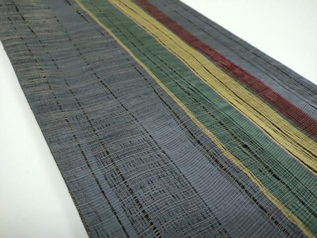 平和屋着物○本場筑前博多織 草木染 手織工房 染匠：小森 両面 全通柄