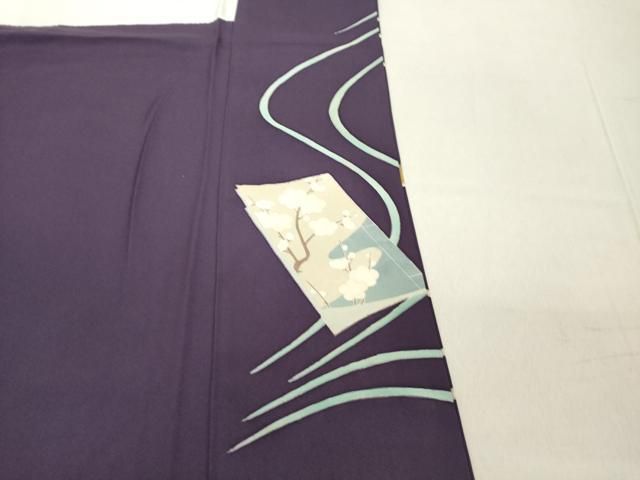 平和屋着物□訪問着 作家物 手描き 人物風景文 暈し染め 正絹 逸品