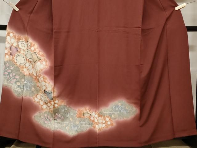 平和屋着物□訪問着 手描き 絞り 辻が花 暈し染め ますいわ屋扱い 正絹