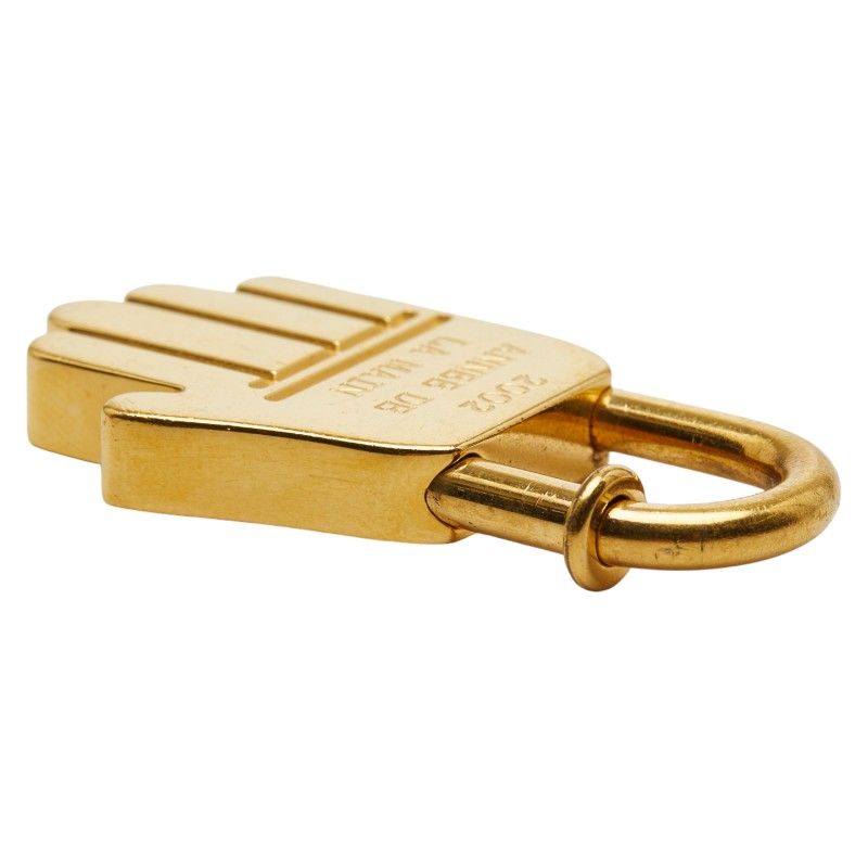 エルメス 2002年限定 ANNEE DE LA MAIN チャーム Hermès 2002 Annee De La Main Gold-Tone Hand Motif Cadena Lock
