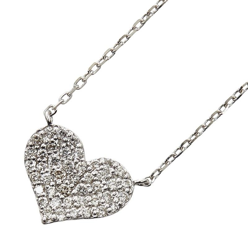 ハートモチーフ K 18 WG ホワイトゴールド レディース 1 0248505