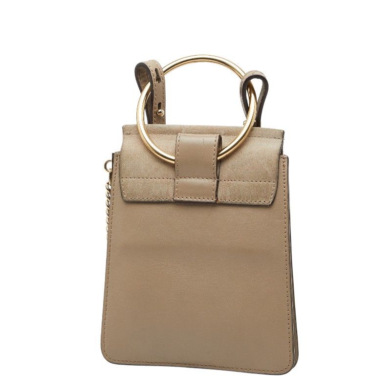 クロエ フェイ スモール 斜め掛け ショルダーバッグ グレージュ レザー