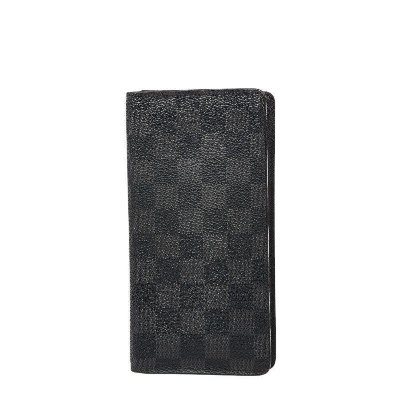 ルイ ヴィトン ダミエ グラフィット ポルトフォイユ ロン 長財布 札入れ N 62227 ブラック PVC レザー メンズ LOUIS VUITTON 1 0249895