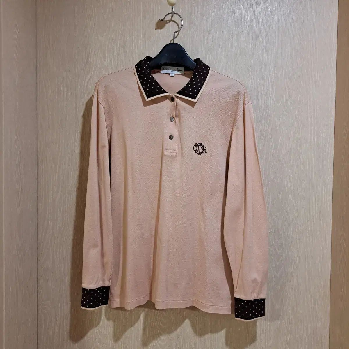 クリスチャン ディオール ベジ色 長袖 ポロTシャツ - メルカリ