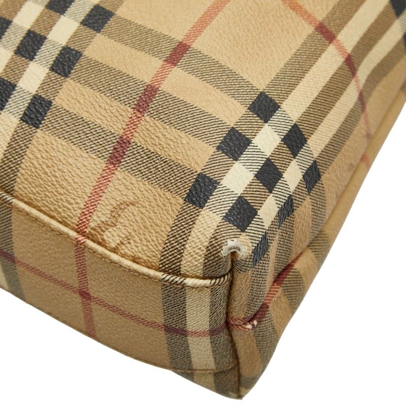 バーバリー ノバチェック シャドーホース ベージュ マルチカラー PVC