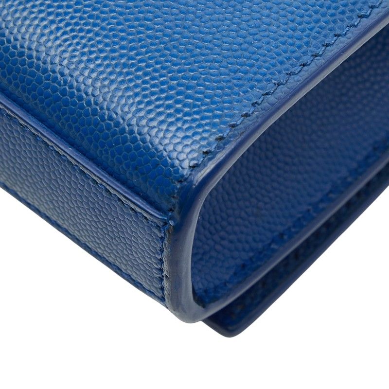 サンローランパリ SAINT LAURENT PARIS ケイト モノグラム ショルダーバッグ バッグ レザー レディース ブルー系 354119 【中古】 サンローラン YSL ケイト チェーンショルダーバッグ 354121 ブルー