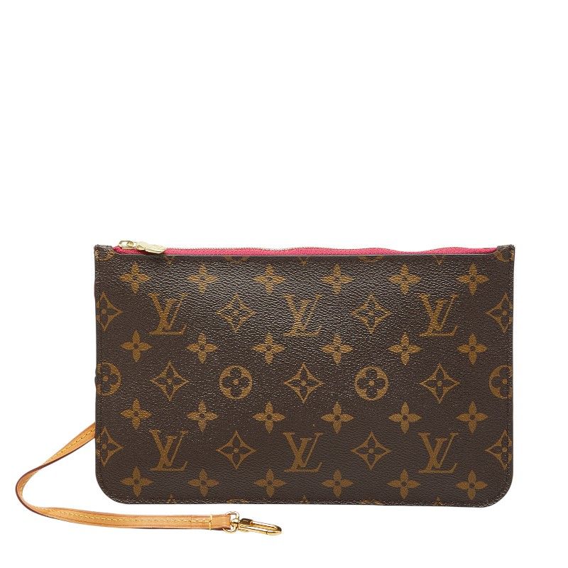 ルイ ヴィトン モノグラム ネヴァーフルMM 付属品 ポーチ M 41177 スリーズ ブラウン PVC レザー レディース LOUIS VUITTON 1 0250248
