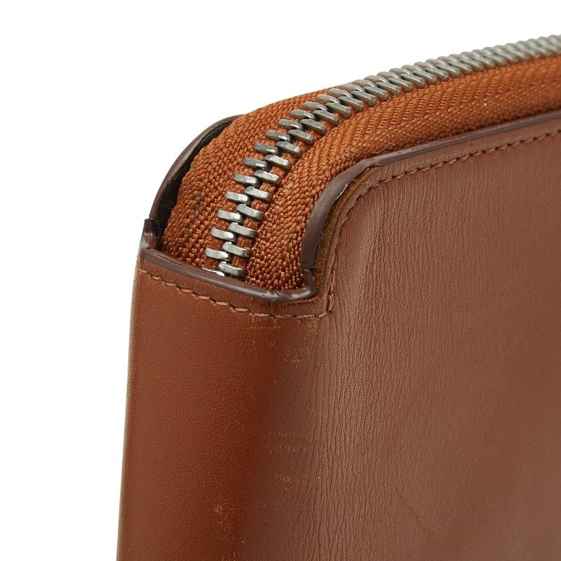 カルティエ ロゴ 長財布 トラベルケース オーガナイザー ブラウン