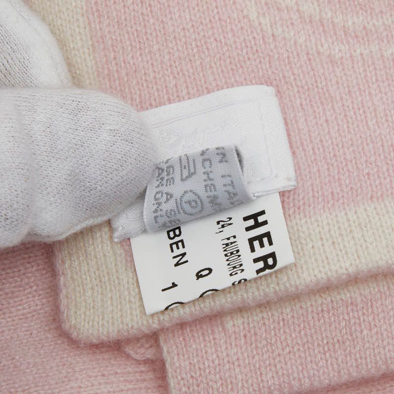 エルメス ベビーブランケット アダダ 木馬 ホワイト ピンク コットン