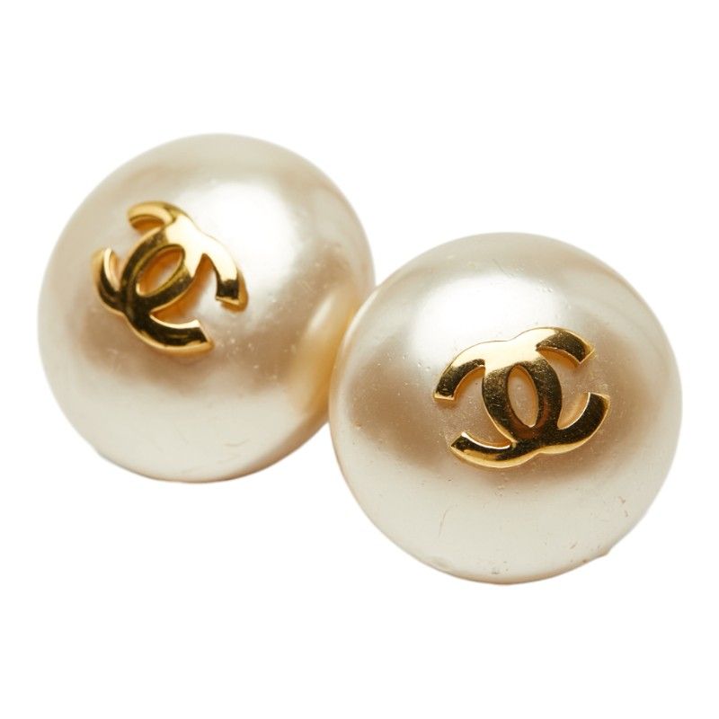 シャネル ココマーク ゴールド メッキ フェイクパール レディース CHANEL 1 0250290