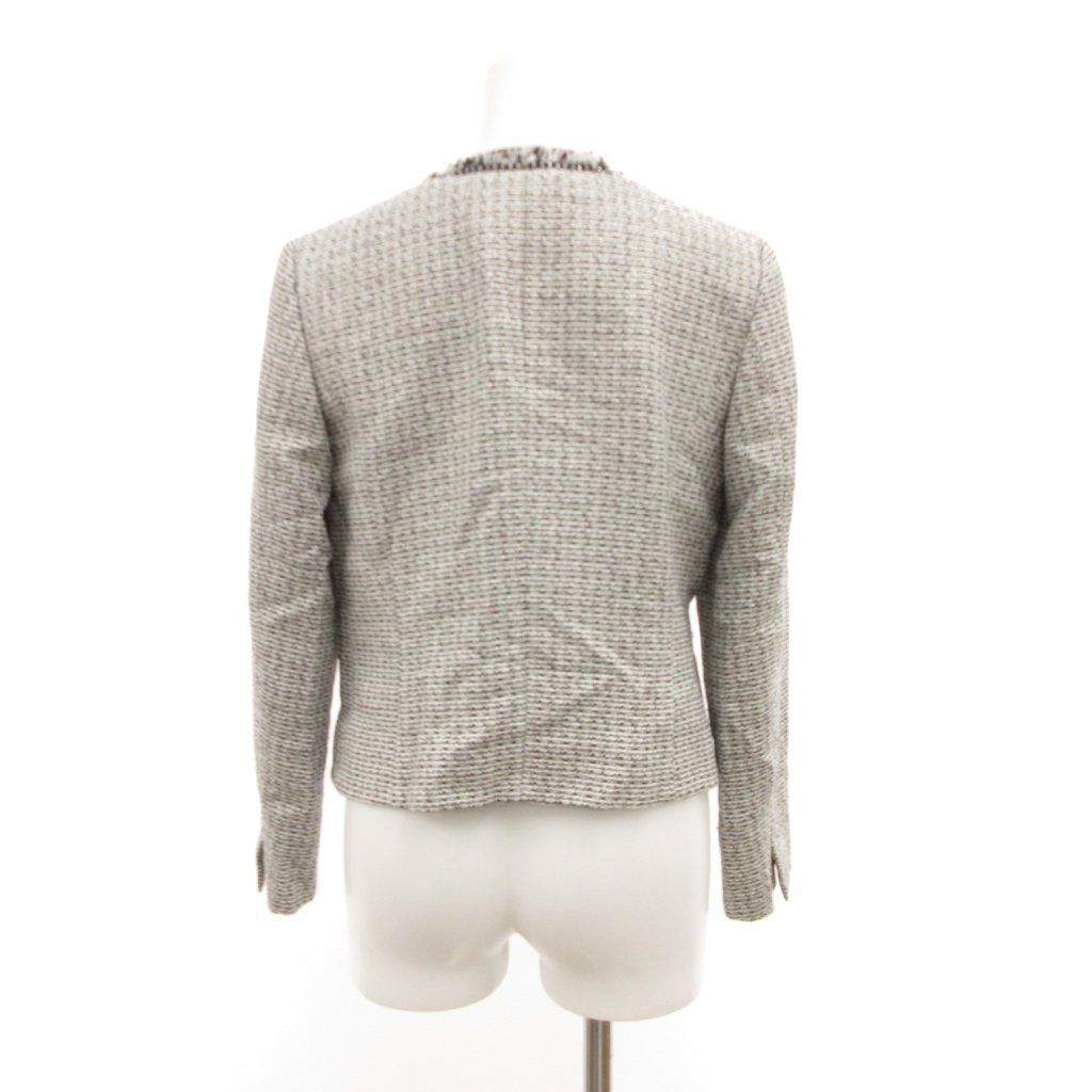 23区 オンワード樫山　ミックスツイードジャケット＋おまけスカート追加 23区 オンワード樫山 セットアップ ノーカラージャケット スカート