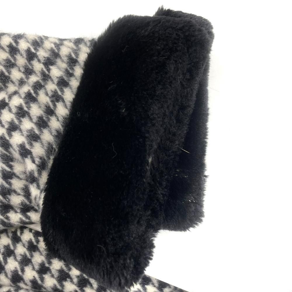 エムズグレイシー M'S GRACY ステンカラーコート ロング アンゴラ 千鳥