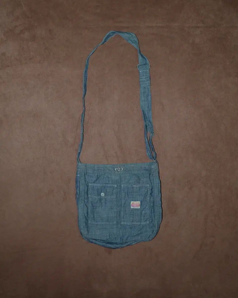 ポーター 70周年 シャンブレー デニム クロスバック