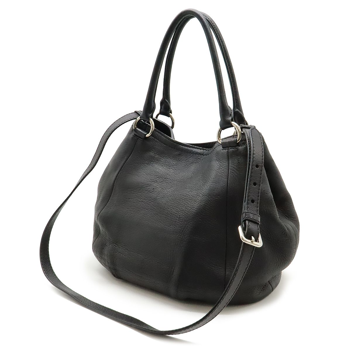 PRADA プラダ トライアングルロゴ トートバッグ 2WAY ショルダーバッグ