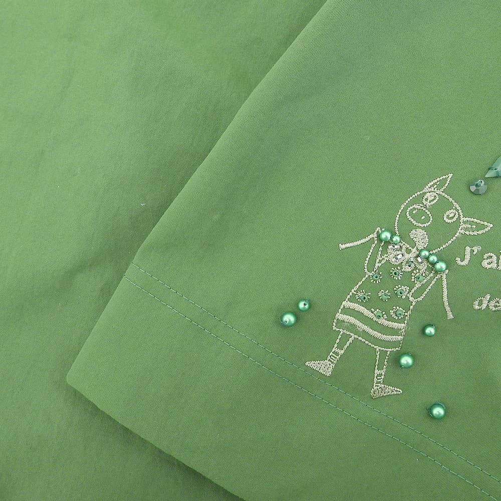 OLLEBOREBLA アルベロベロ 美品 豚さん ブタさん 刺繍 イージーパンツ